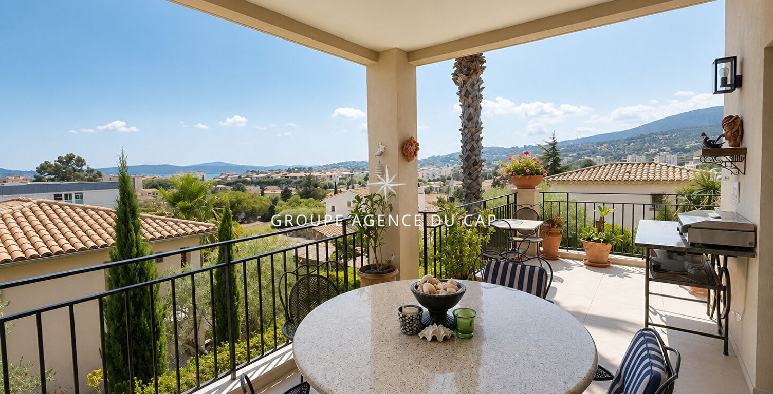 A VENDRE APPARTEMENT 4 PIECES 3 CHAMBRES TERRASSE APERCU MER ET VUE COLLINE GARAGE ET CAVE 31M² PROCHE CENTRE VILLE SAINTE MAXIME — photo 1
