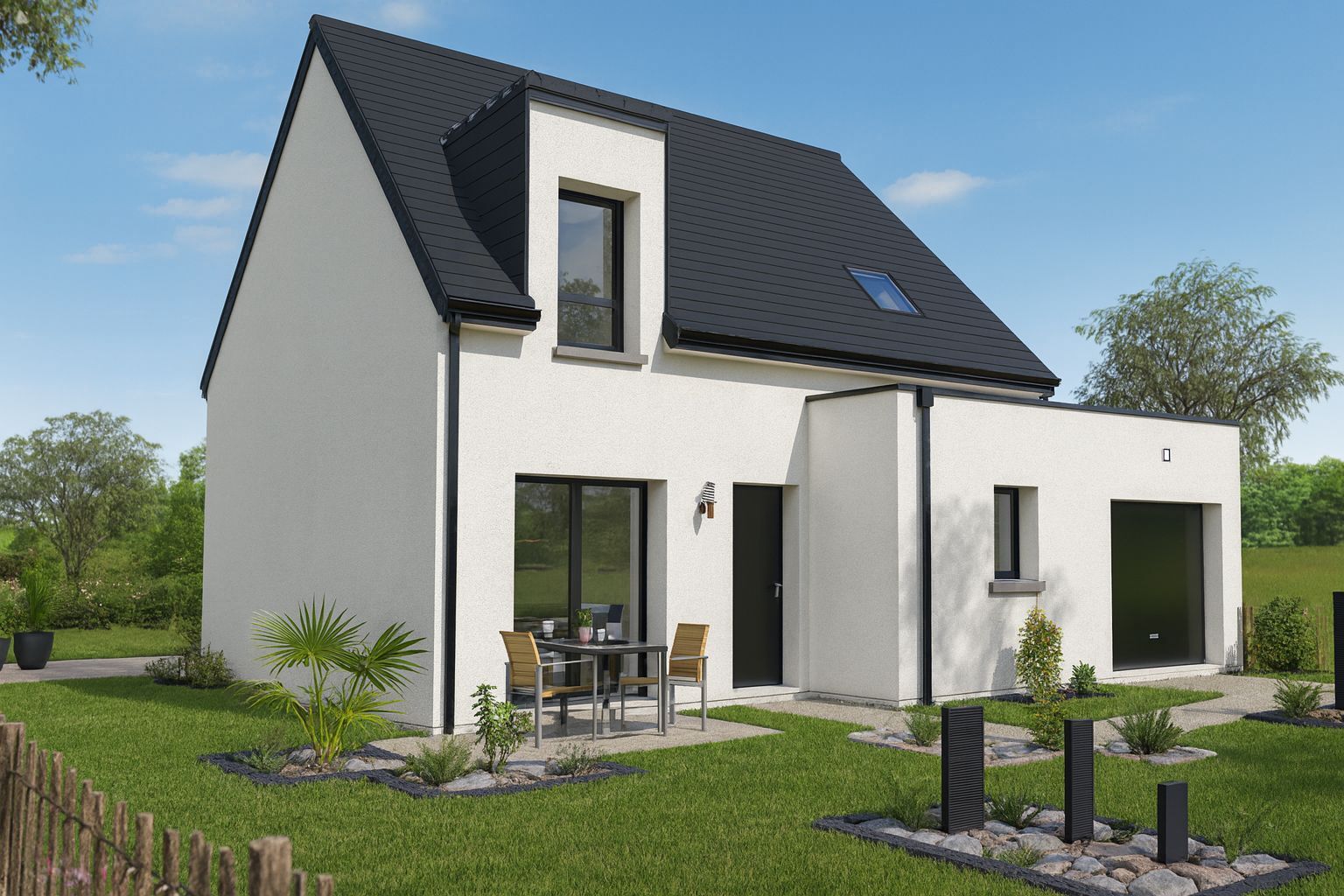 Projet de construction d'une maison 85 m² avec terrain à PLONEIS (29)