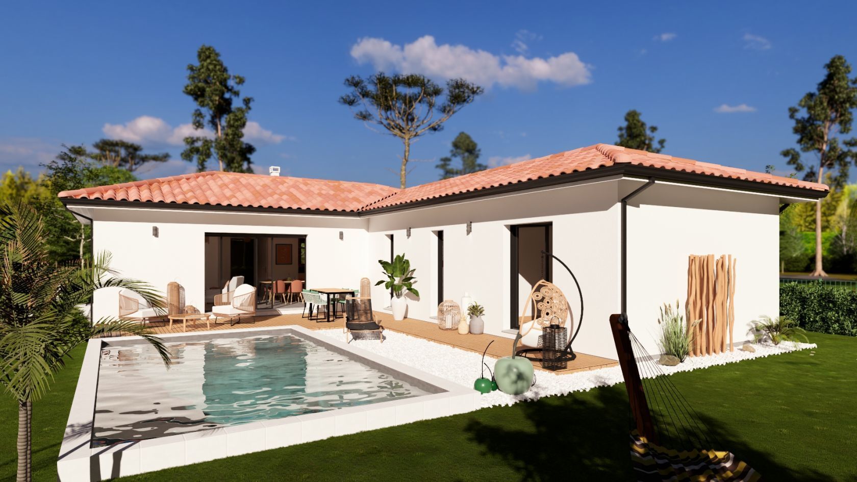 Projet de construction d'une maison 104 m² avec terrain à ORX (40)