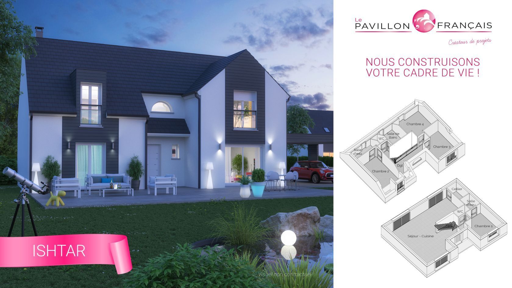 Projet de construction d'une maison 120 m² avec terrain à CHANTILLY (60)