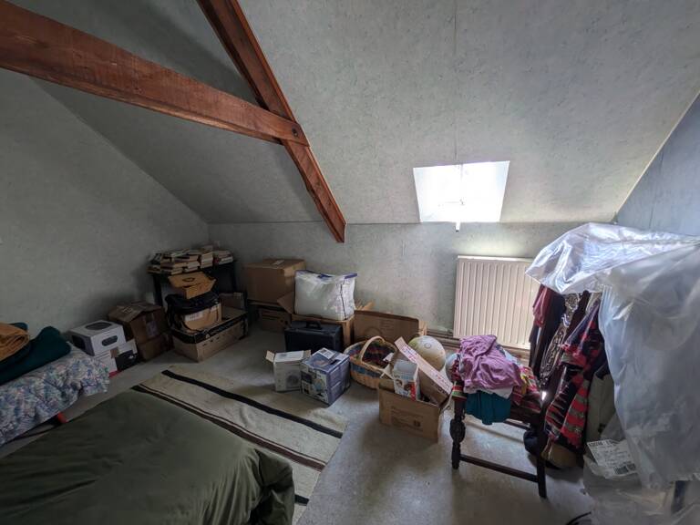 BIEUZY MAISON À RÉNOVER DE 3 PIÈCES 50m² ENVIRON HABITABLE, UN APPENTIS ACCOLÉ UNE PARCELLE CLÔTURÉE DE 381m² AVEC UN PUITS — photo 1