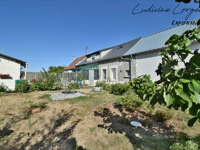 Maison à vendre à Gizy (02) 5 pièces - 114 m² – 3 chambres – Dépendance 47 m² – Garage –Toiture neuve –  DPE D - Terrain 645m2 – Exposition Sud — photo du bien