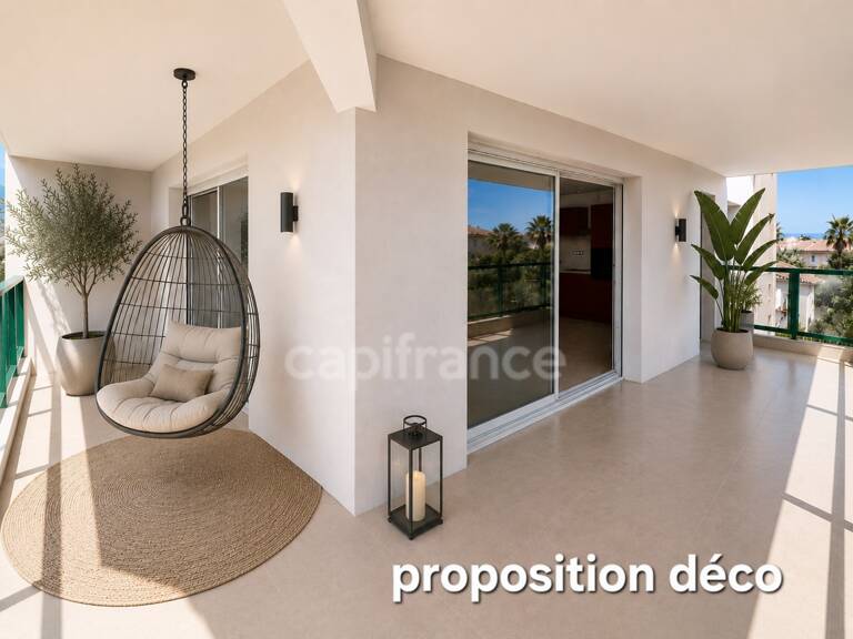 SÉRIGNAN – Grande terrasse, aperçu mer, 2 chambres + bureau et garage — photo 1