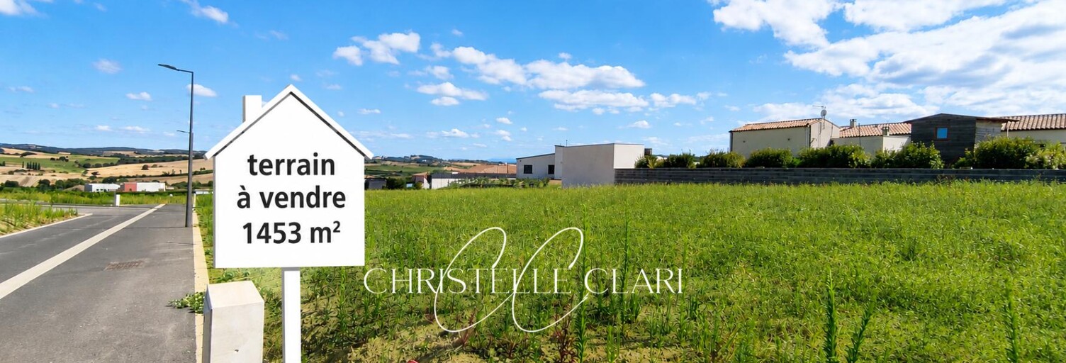 Terrain  1453 m² à vendre à Villeneuve-lès-Montréal (11290)