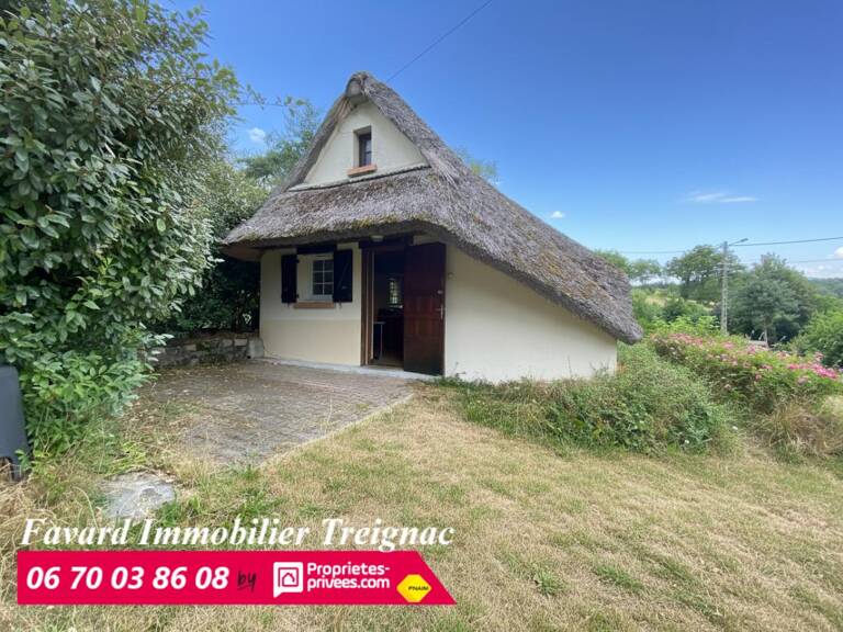 Maison  en chaume . Terrain de 2 000  m² Variéras, Pérols-sur-Vézère (19170) — photo 1