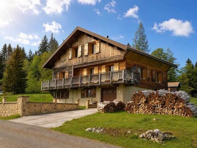 LAJOUX : Chalet avec vue sur les Monts Jura — photo du bien