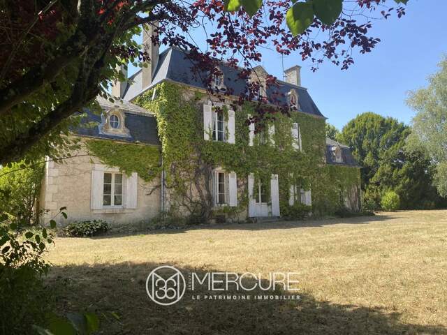 PROCHE MONTMORILLON, MAISON DE MAITRE XIXe AVEC COMMUNS — photo du bien