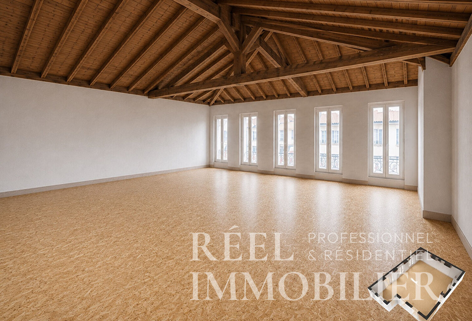 Plateau à aménager de 80 m² - Dernier étage - Coeur de la basse ville — photo 1