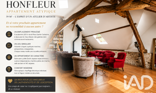 Appartement 2 Pièces 60 m² à vendre à Honfleur (14600)