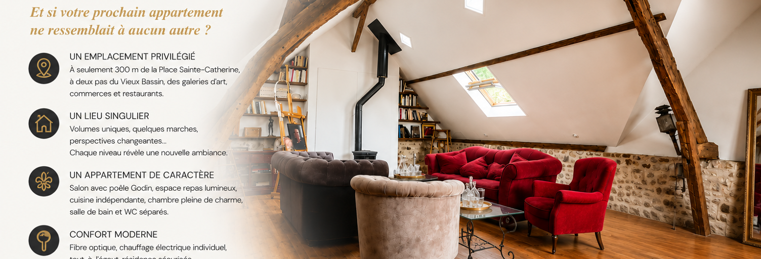 Appartement 2 Pièces 60 m² à vendre à Honfleur (14600)