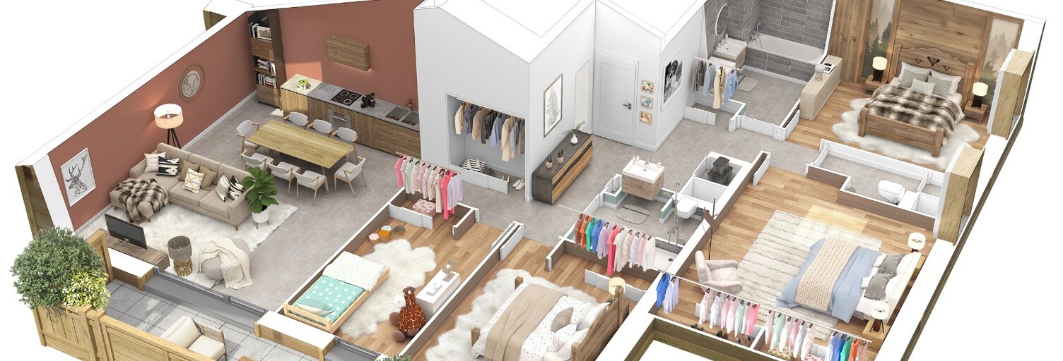 Appartement 5 Pièces 108 m² à vendre à Saint-Jean-de-Sixt (74450)