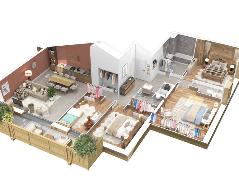APPARTEMENT T5 108m² - SAINT JEAN DE SIXT — photo 1