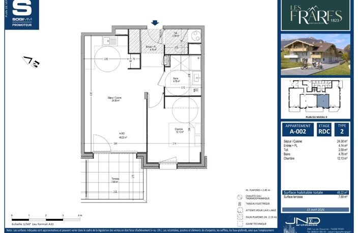 À VENDRE  Appartement T2 au cur des Aravis - SAINT JEAN DE SIXT - LES FRARES 1823 — photo 4