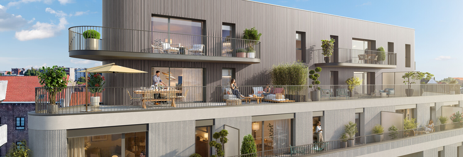 Appartement neuf T2, T3, T4 Pièce 41 à 93 m² à vendre à La Madeleine (59110)
