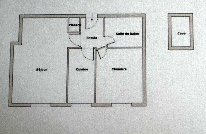 Appartement à vendre 2 pièces VILLEURBANNE (69) avec cave — photo 2