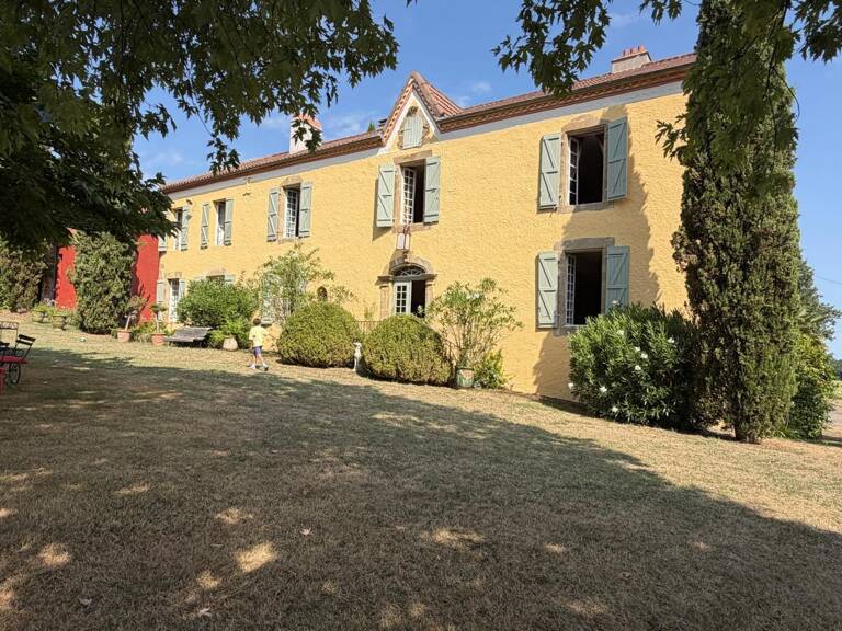 PLAISANCE DU GERS(32): élégante PROPRIETE DE CHARME et de CARACTERE XVIII-XIXs, 3,5hectares, près de Plaisance et Marciac, SANS TRAVAUX, sans vis à vis, au calme , VUE sur les coteaux, piscine — photo 1