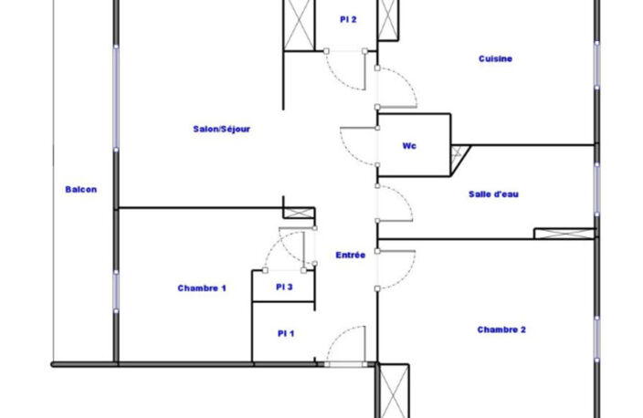 Achat Appartement T3 Grenoble – 3 Pièces Traversant Est-Ouest avec Balcon, Cave & Parking — photo 3