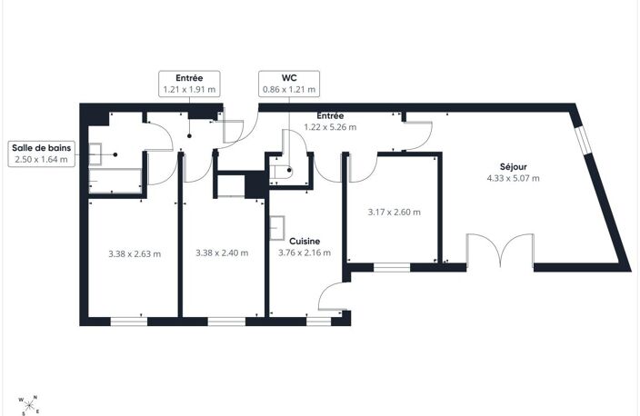 Appartement 2 ou 3 chambres Rezé Pont Rousseau — photo 4