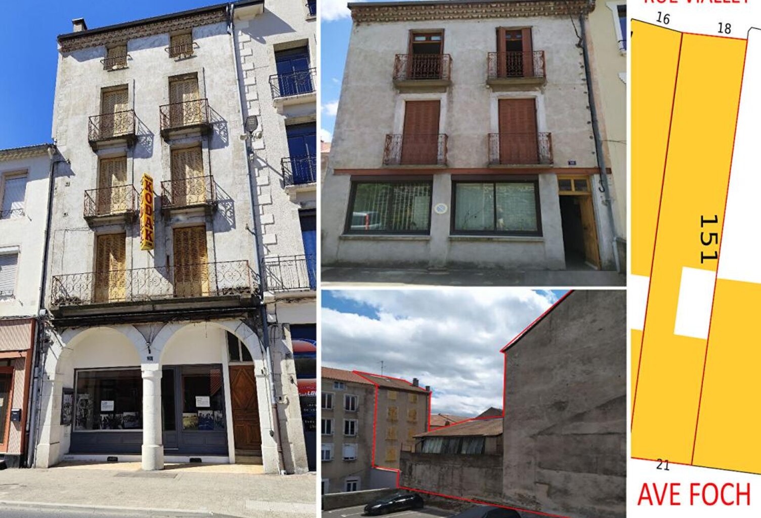 2 immeubles Ensemble immobilier avec plus de 830 m² exploitables. Fort potentiel de rentabilité — photo 1