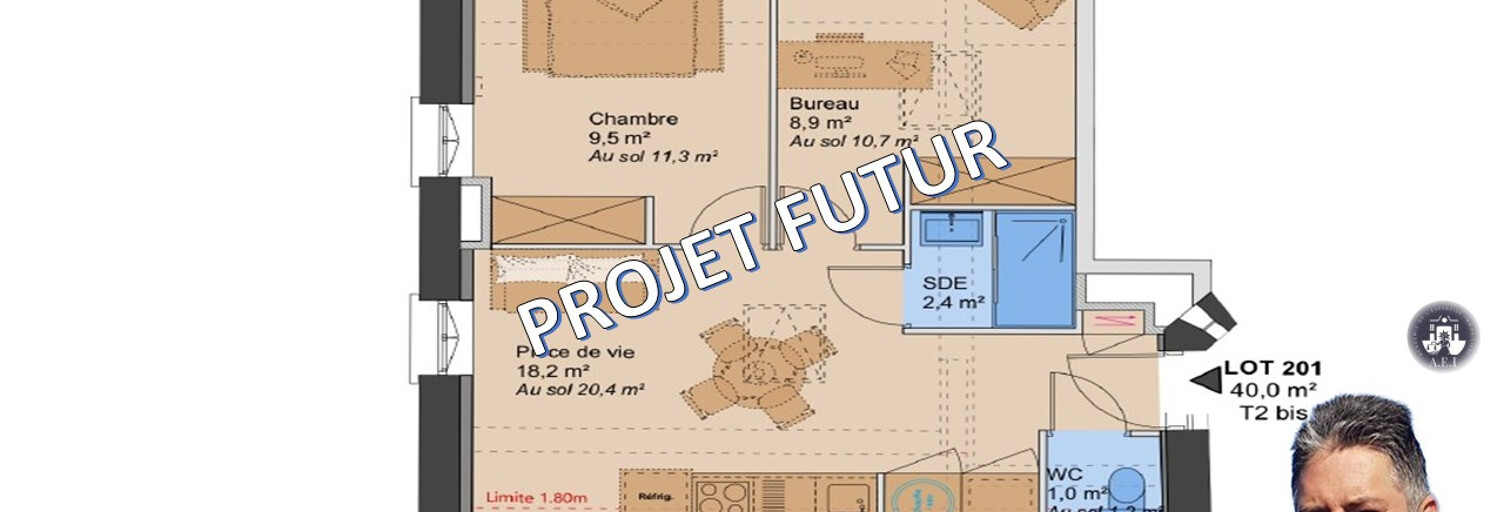 Appartement 1 Pièce 40 m² à vendre à Lyon 3 (69003)