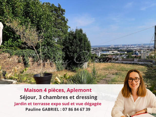 Maison 4 pièces, 3 chambres, jardin et terrasse, quartier Aplemont, Le Havre — photo du bien