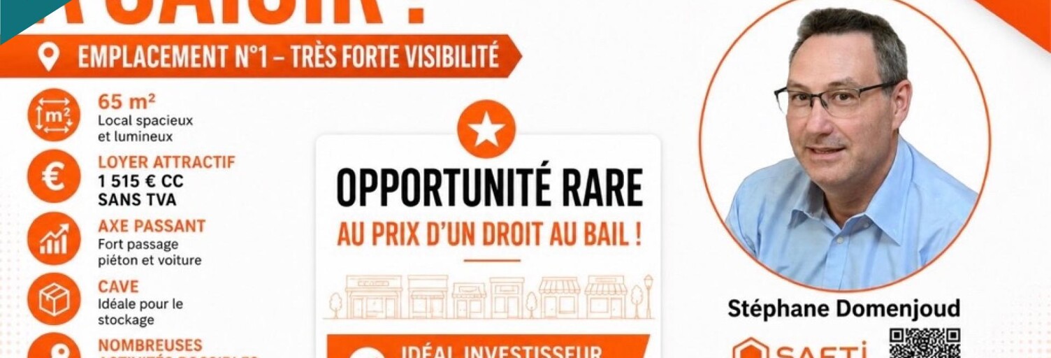 Commerce 3 Pièces 65 m² à vendre à Montmorency (95160)