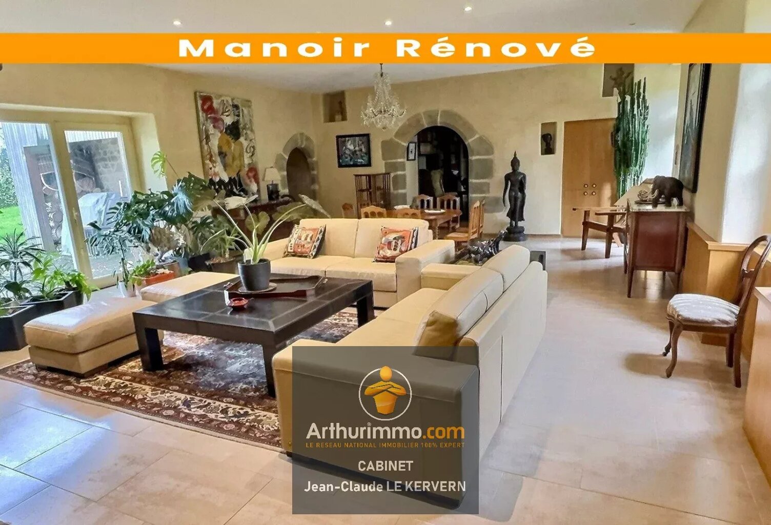 Entre Rennes & Dinan, Manoir rénové à vendre — photo 1