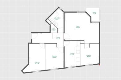 Appartement 4 pièces 1390 €