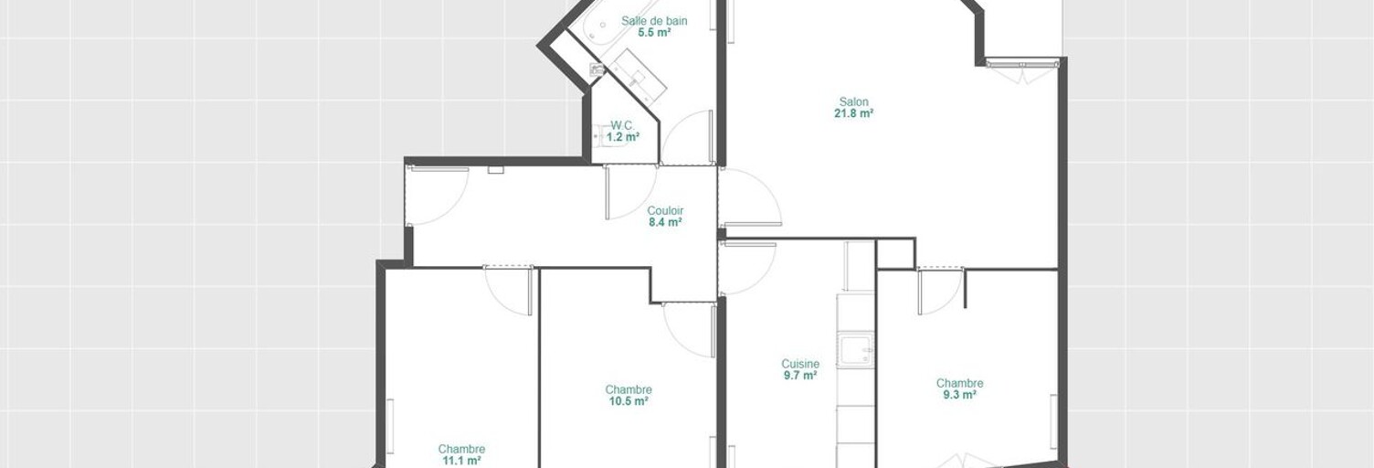 Appartement 4 Pièces 79 m² à louer à Torcy (77200)