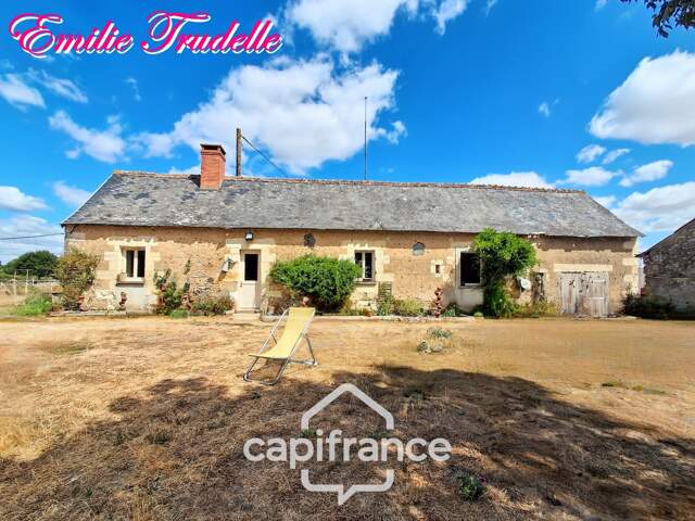 Maison à vendre 4 pièces LHOMME (72) 🌳 Propriété de caractère sur plus de 6 hectares en bord du Loir — photo du bien