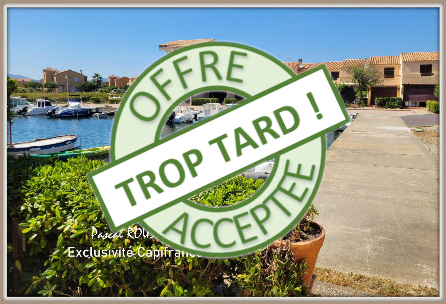 Appartement T2 rez-de-chaussée à vendre LEUCATE village naturiste (11) — photo 1