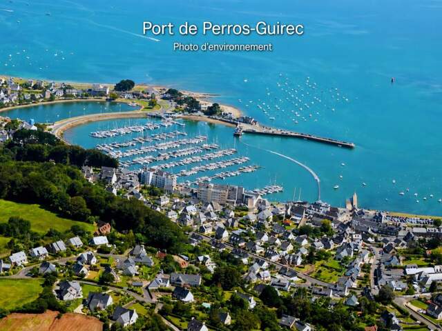 Vente appartement T3, dernier étage, port à pied, 2 balcons, 1 box, Perros-Guirec (22700) — photo du bien