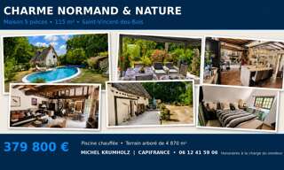 Maison 5 Pièces 115 m² à vendre à Saint-Vincent-des-Bois (27950)