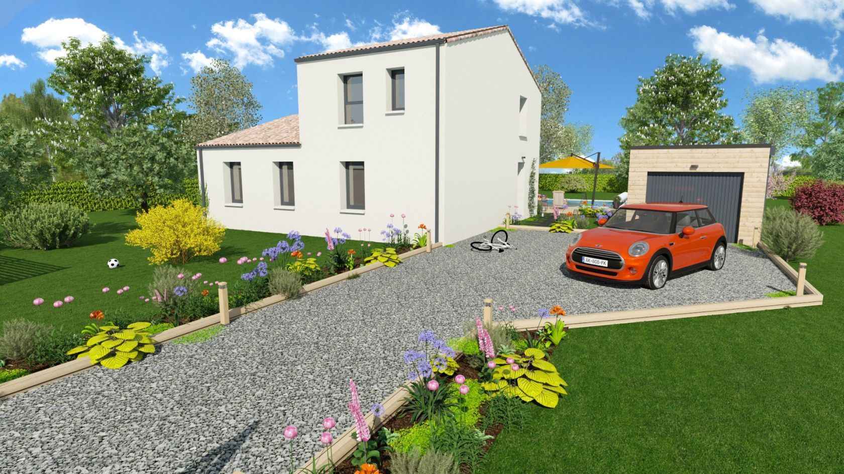 Projet de construction d'une maison 110.54 m² avec terrain à BROMONT-LAMOTHE (63)