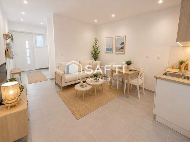 Studio refait à neuf, triangle d'or à 50m de la mer — photo du bien