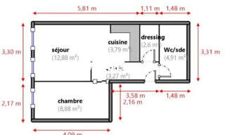 Appartement 2 Pièces 36 m² à vendre à Marseille 3 (13003)