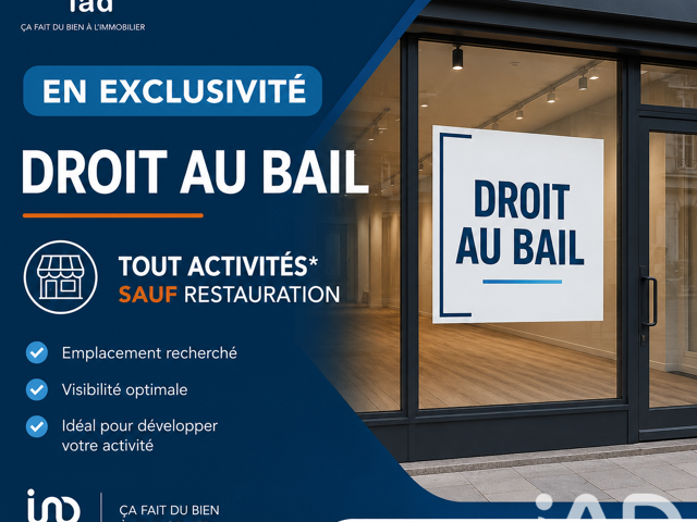 Vente Local commercial 58 m&sup2; — photo du bien
