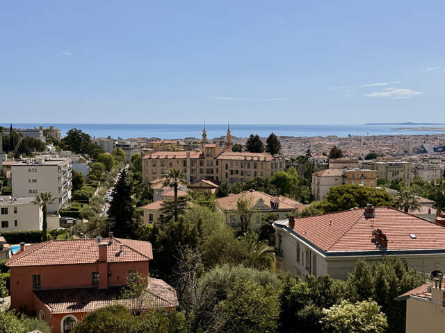 Nice Cimiez - Superbe appartement en dernier étage avec vue exceptionnelle mer e — photo du bien