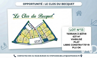 Terrain  637 m² à vendre à Terres-de-Caux (76640)