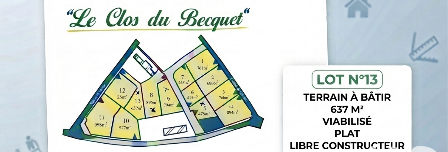 Terrain  637 m² à vendre à Terres-de-Caux (76640)