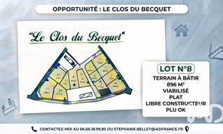 Terrain  896 m² à vendre à Terres-de-Caux (76640)