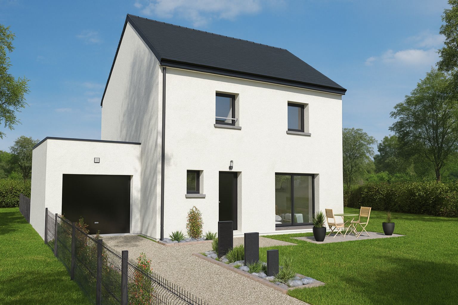 Projet de construction d'une maison 85 m² avec terrain à PLONEIS (29)