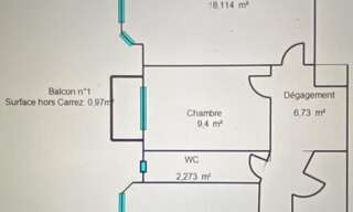 Appartement 2 Pièces 52 m² à louer à Nice (06000)