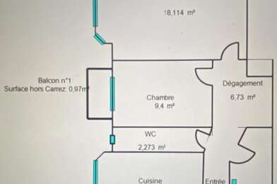 Appartement 2 pièces 970 €