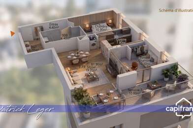 Appartement 3 pièces 258856 €