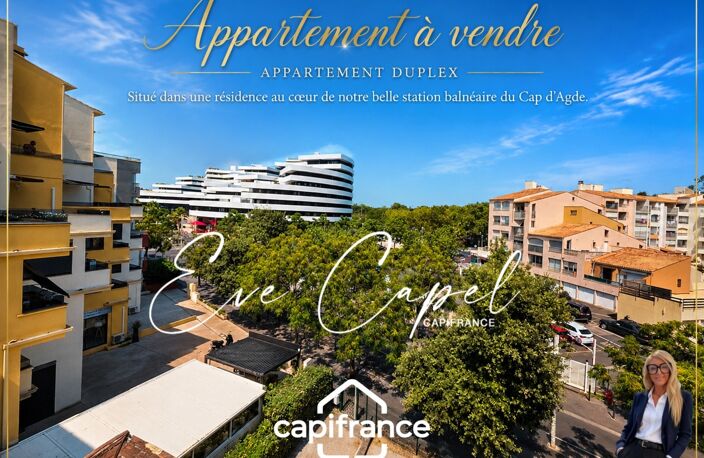 Appartement à vendre 2 pièces LE CAP D'AGDE (34), DUPLEX avec balcon au centre port — photo 5