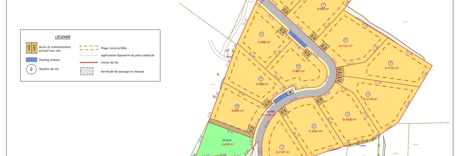 Terrain  1000 m² à vendre à Saint-André-de-Roquelongue (11200)