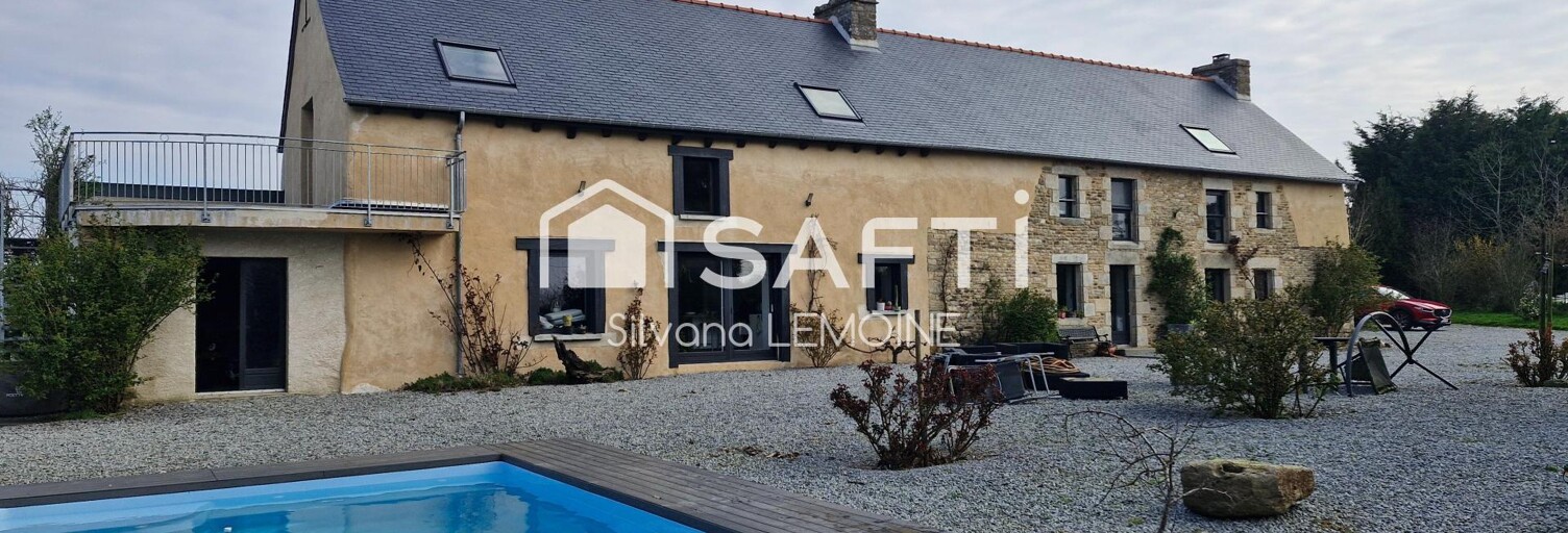 Maison 6 Pièces 214 m² à vendre à Ménéac (56490)