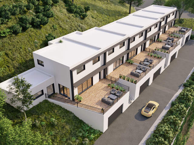 TERRAIN PLEIN CENTRE DE 1000M2 AVEC PERMIS OBTENU POUR 3 VIL — photo du bien