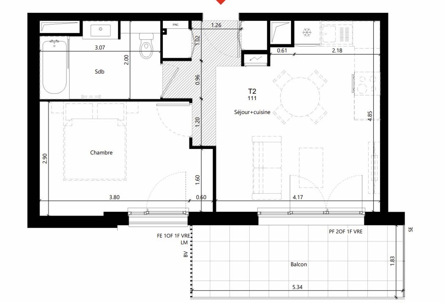 T2 Neuf - Dernières normes (PMR, Accoustique, Énergie) - Jardin et Balcon — photo 1